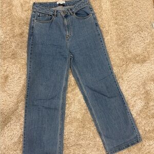 High Rise Blue Jeans